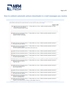 How to unblock automatic picture downloads in e
