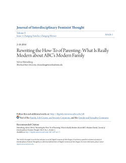 Rewriting the How-To of Parenting: What Is Really Modern about