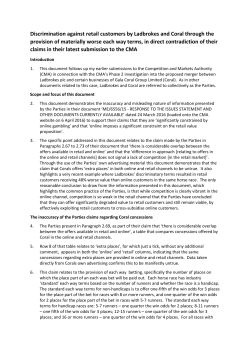 Discrimination against retail customers by Ladbrokes and Coral