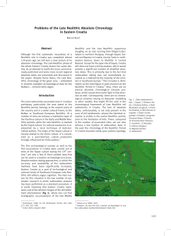 Problems of the Late Neolithic Absolute Chronology in Eastern Croatia