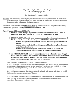 1 Linden High School Big Read Summer Reading Packet 10th