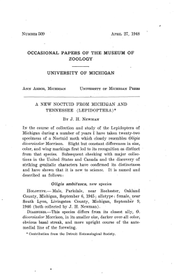 occasional papers of the museum of zoology university
