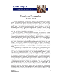 Conspicuous Consumption