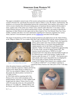 Stoneware from Western NY - Good Old Days Country Shop