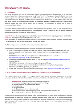 i. research ethics basics.