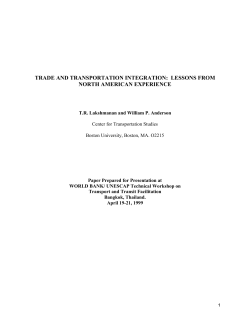 trade and transportation integration