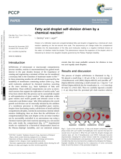 Fatty acid droplet self-division driven by a chemical reaction