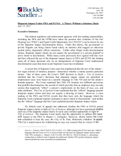Disparate Impact Under FHA and ECOA: A Theory Without a