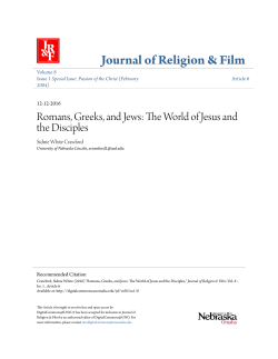 Romans, Greeks, and Jews: The World of Jesus and the Disciples