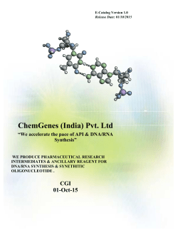 E-catalog 2 - ChemGenes (India) Pvt. Ltd.