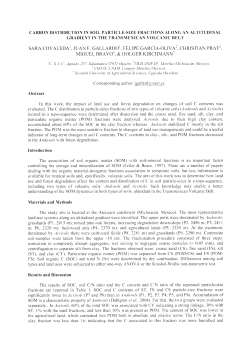 Carbon distribution on soil particle-size fractions along an altitudinal