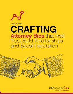 Attorney Bios that Instill