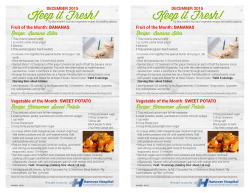 Keep it Fresh! Keep i