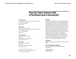 How Do Users Interact with a Pet