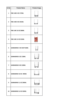 Sr.No Product Name Product Image 1 FINE LINE 6 OZ 175ML 2