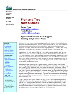 USDA 2013 Update on Fruits - American Fruit Vegetable Processor