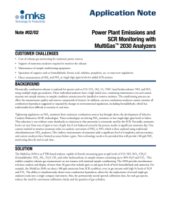 Power Plant Emissions and SCR Monitoring with MultiGas&trade; 2030