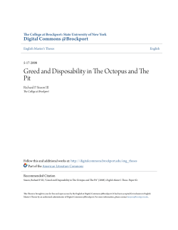 Greed and Disposability in The Octopus and The Pit