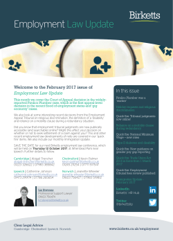 Employment Law Update