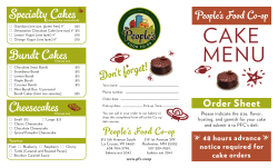 CAKE - People`s Food Co-op