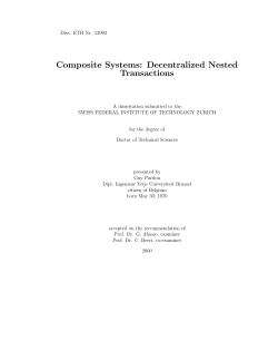 Composite Systems: Decentralized Nested Transactions