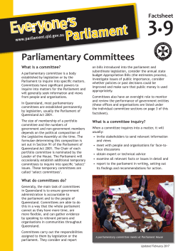 Parliamentary Committees