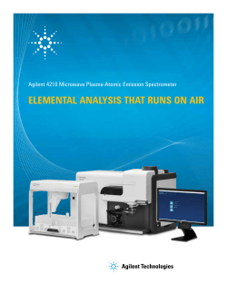 ELEMENTAL ANALYSIS THAT RUNS ON AIR