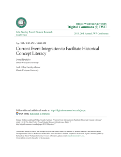 Current Event Integration to Facilitate Historical Concept Literacy
