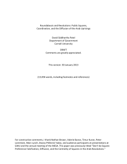 Roundabouts and Revolutions