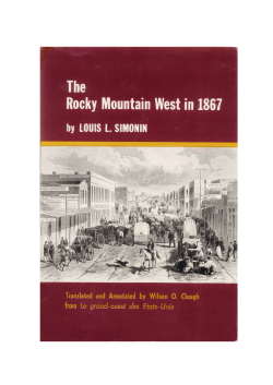 The Rocky Mountain West in 1867 - the Rocklin Historical Society