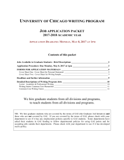 Application as a pdf - UChicago Writing Program