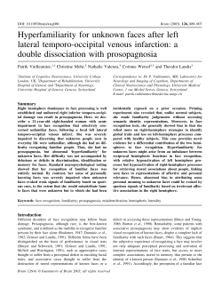 Hyperfamiliarity for unknown faces after left lateral temporo