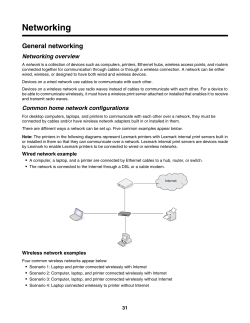 Networking - Lexmark Support