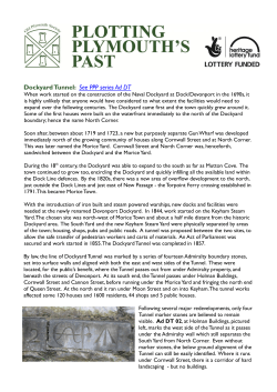 Dockyard Tunnel boundary stone information