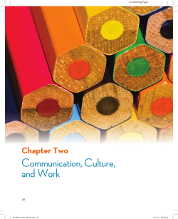 Communication, Culture, and Work