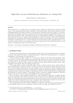 High-Order Accurate Fluid-Structure Simulation of a Tuning Fork