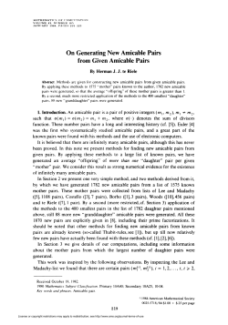 On Generating New Amicable Pairs