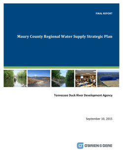 Maury County Regional Water Supply Strategic