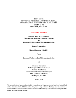 fort anne - Binghamton University