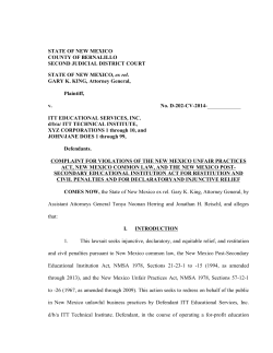 STATE OF NEW MEXICO COUNTY OF