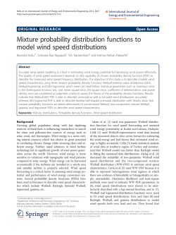 Mixture probability distribution functions to model wind speed