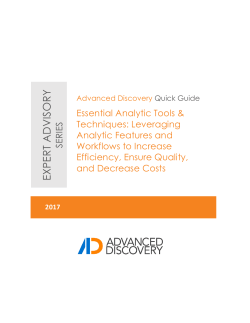 EXPER T AD V ISOR Y - Advanced Discovery