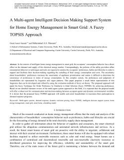 A Multi-agent Intelligent Decision Making Support System for Home