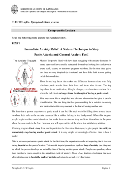 CLE CIE INGL&Eacute;S Ejemplos de &iacute;tems y tareas