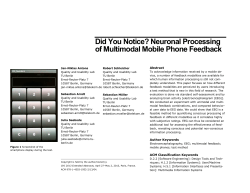 Did You Notice? Neuronal Processing of Multimodal Mobile Phone