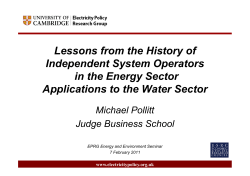 Lessons from the History of Independent System Operators in the