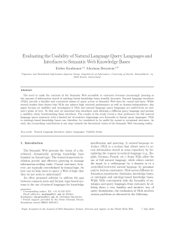 Evaluating the Usability of Natural Language Query Languages and