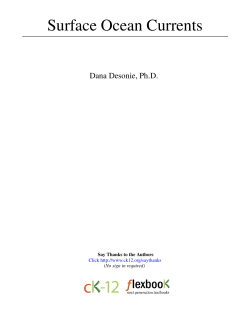 Surface Ocean Currents