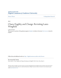 Revisiting Laura Wingfield - Digital Commons @ Andrews University