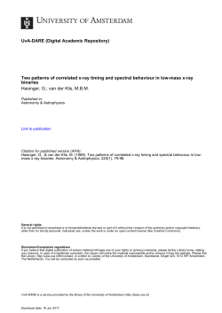 UNIVERSITY OF AMSTERDAM